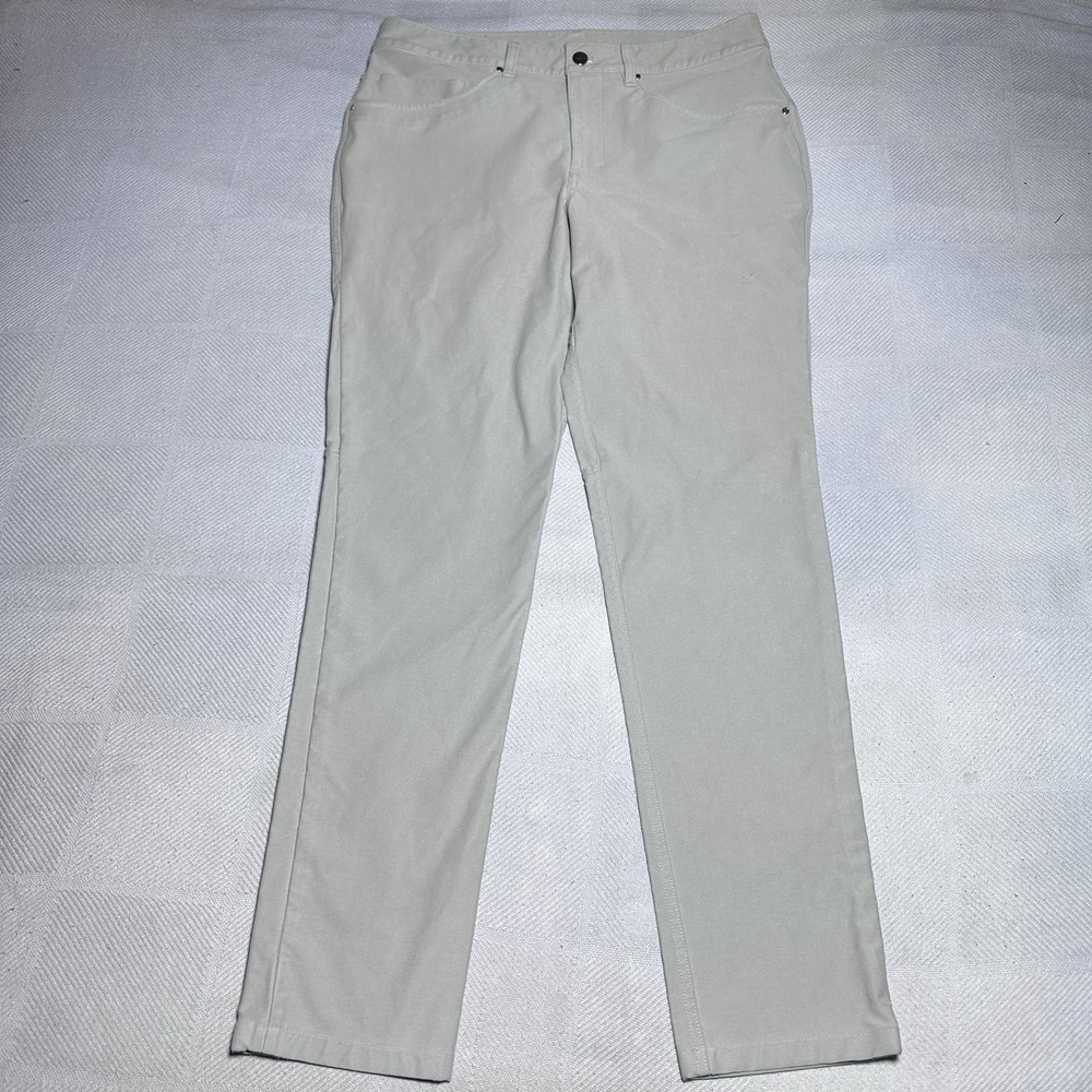 Lululemon ABC Slim Utilitech Pants Mens 32x32 Gray Stretch 5 Pocket Jean Active